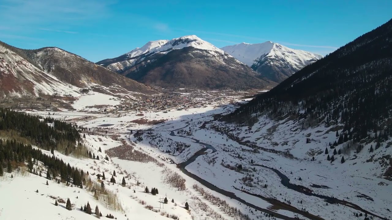 Million Dollar Highway to Silverton, Colorado | DJI Mavic | March 2022 | 4K