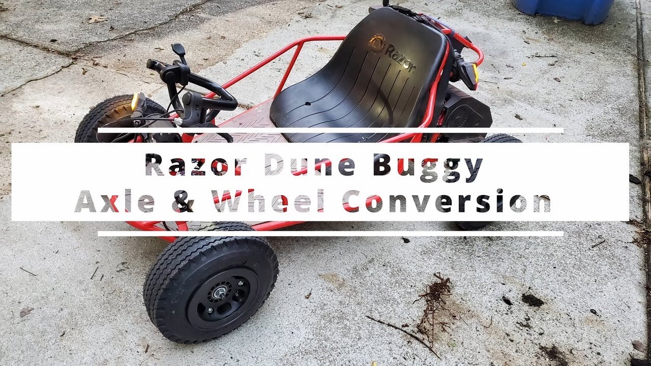 Razor Dune Buggy Wheel and Axle Upgrade