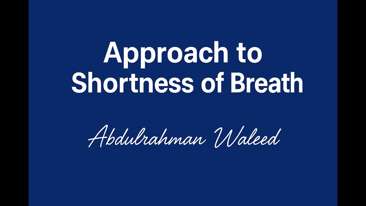 Approach to dyspnea (SOB) in pediatrics