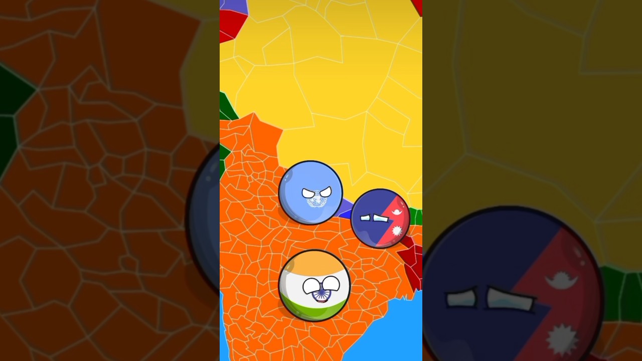 What if UN attack nepal 🇳🇵#countryballs #india #trending #shorts #trendingshorts