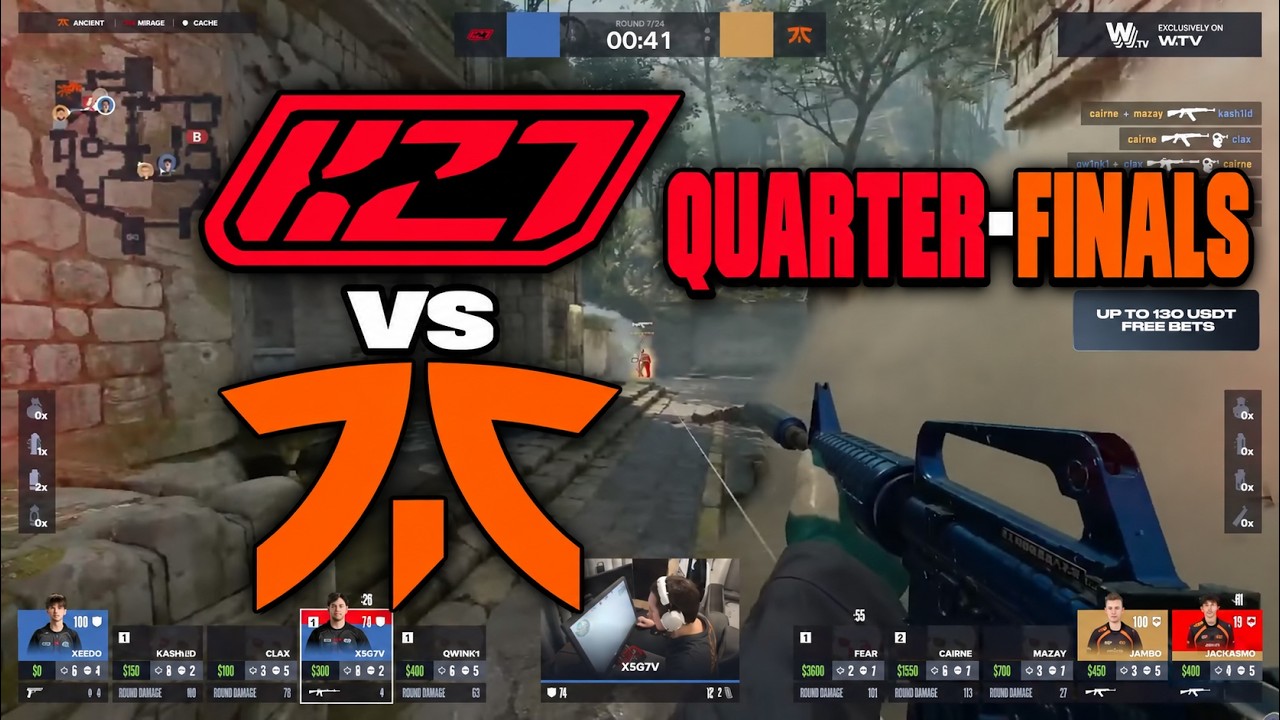 fnatic vs K27 Highlights: 1win Private Club Season 2 Closed Qualifier quarter-final