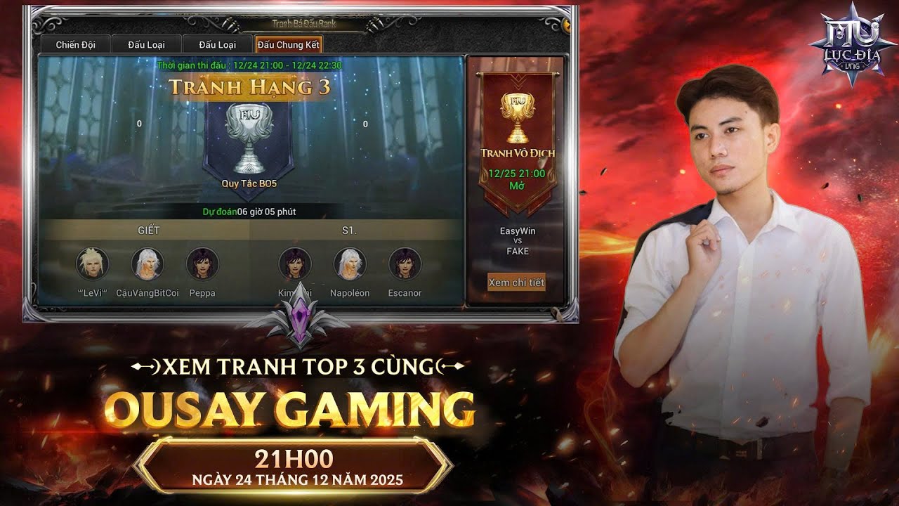 【Trực Tiếp】 ⚜️ BÁ VƯƠNG LỤC ĐỊA - Trận Tranh Top 3 - 4 ⚜️ | Tháng 12/2025