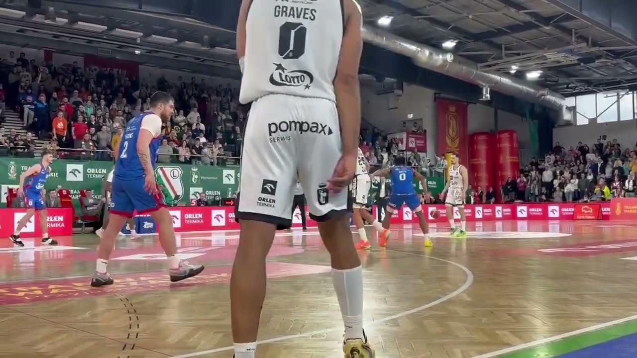 Końcówka meczu Legia - Twarde Pierniki Toruń (31.01.26)