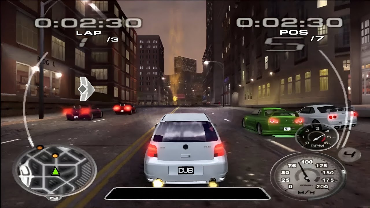MIDNIGHT CLUB 3 DUB EDITION REMIX: TUNERS CLUB RACE (ATLANTA) GAMEPLAY PS2 #14