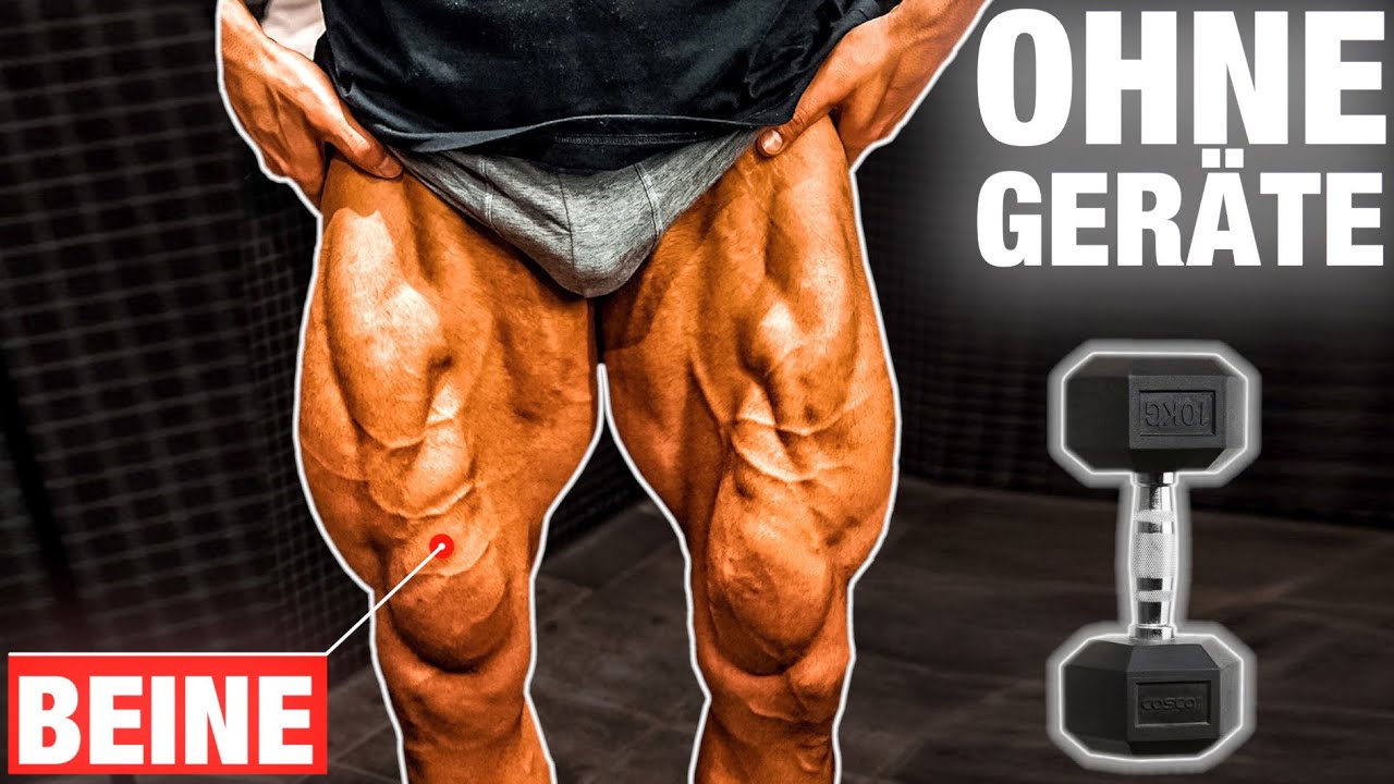 Die 5 BESTEN Bein Kurzhantel Übungen (MUSST DU MACHEN!)  | Workout Zuhause