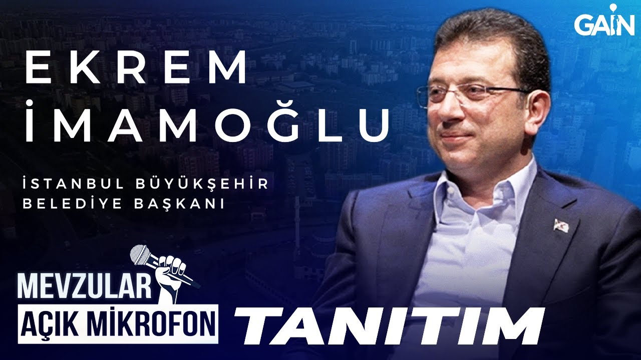 Mevzular Açık Mikrofon Tanıtım I CHP İstanbul Büyükşehir Belediye Başkan Adayı 