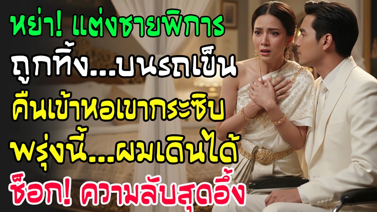 หลังหย่าฉันแต่งกับชายพิการที่ถูกทิ้ง คืนเข้าหอเขากระซิบ 