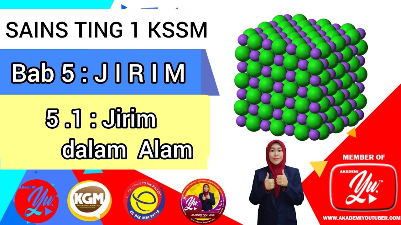 SAINS TING 1 KSSM. Bab 5.1 : Jirim dalam Alam