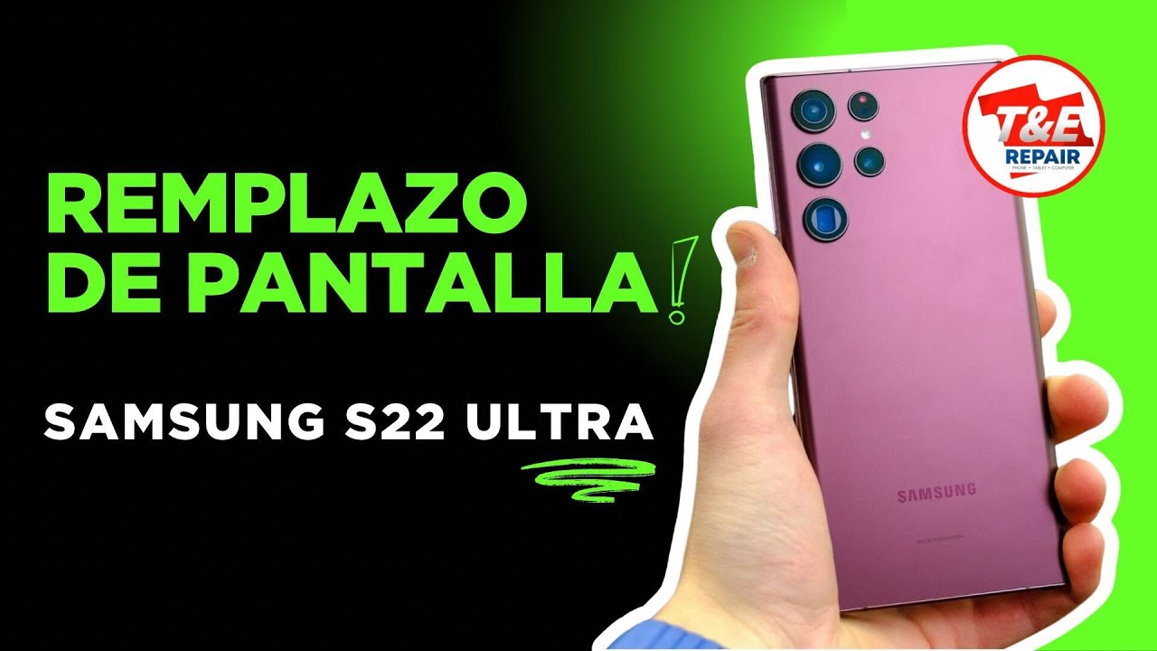 Samsung S22 ULTRA Cambio de pantalla quebrada con marco reparacion paso a paso hazlo tu  SM-S908