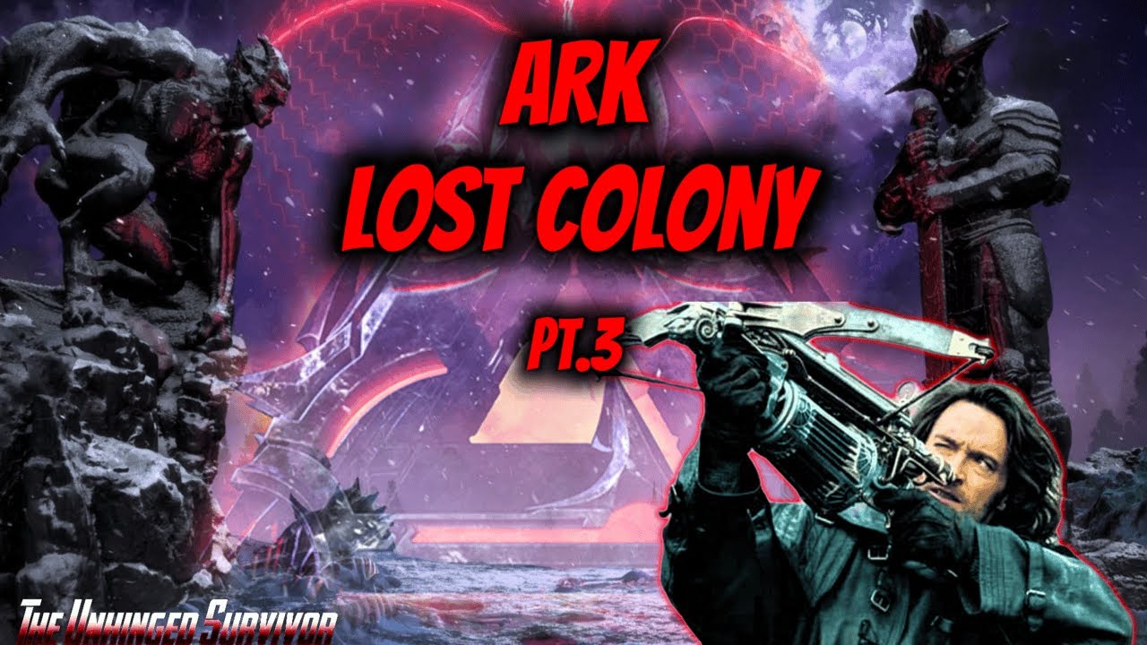 We have a crossbow!! Let's hunt for Outpost!! ARK Lost Colony Modded
