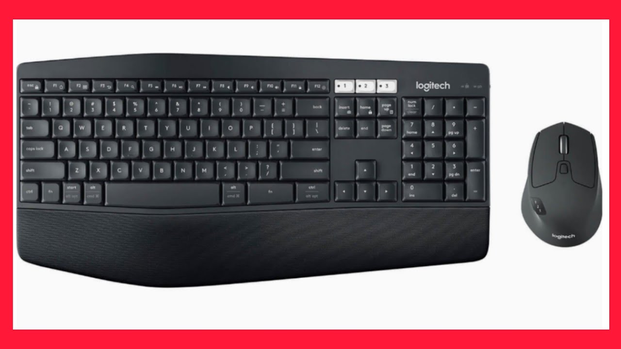 Combo Teclado e Mouse sem fio Logitech MK850 com Teclado com Apoio para as Mãos, Mouse Destro