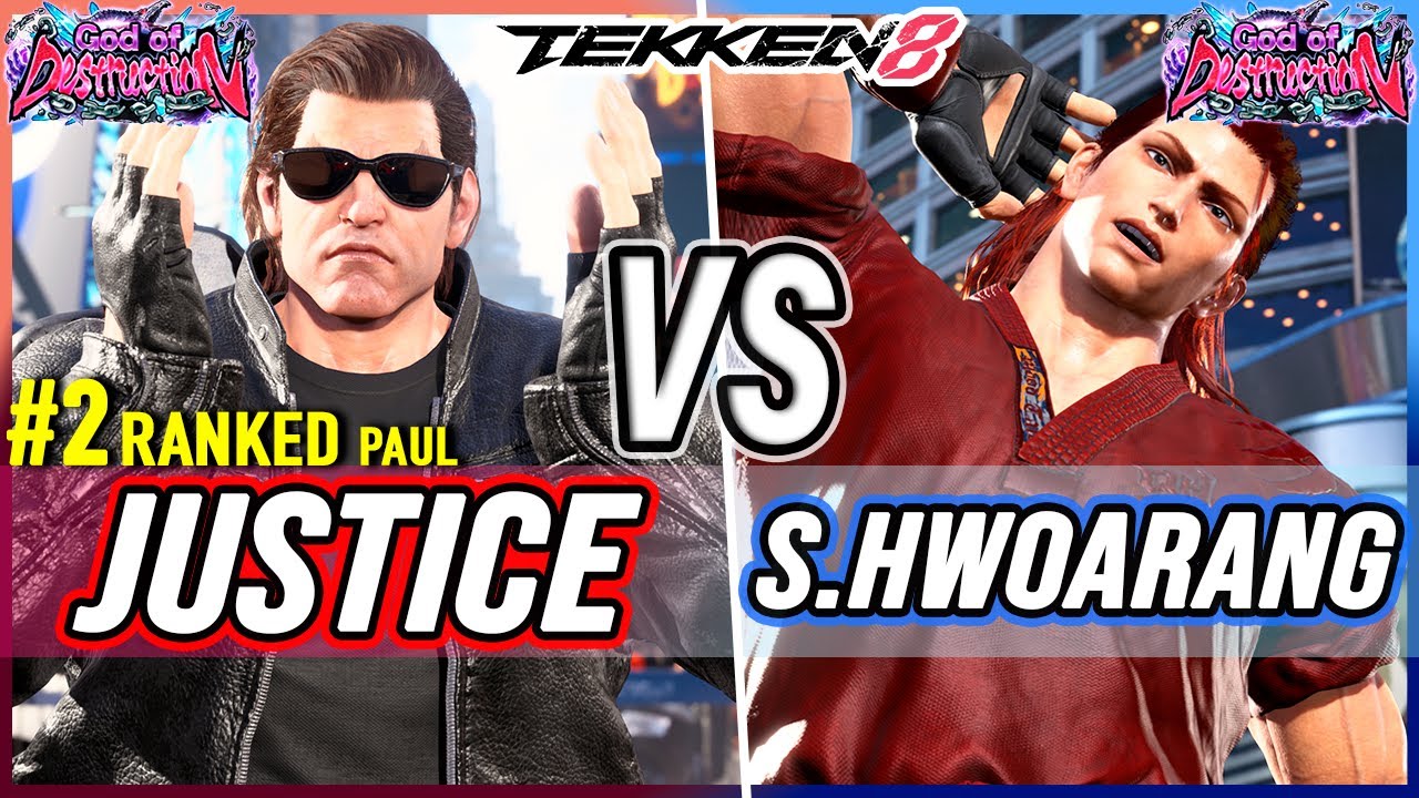 T8 🔥 Justice (#2 Ranked Paul) vs Super Hwoarang (Hwoarang) 🔥 Tekken 8 High Level Gameplay