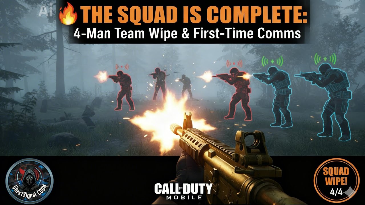 🔥 THE SQUAD IS COMPLETE: 4-Man Team Wipe & First-Time Comms