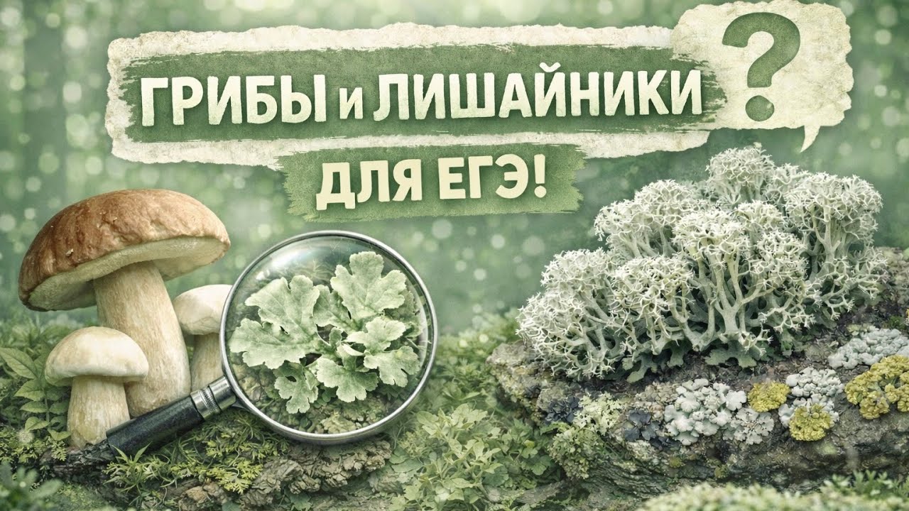 Грибы и Лишайники. ЕГЭ Биология