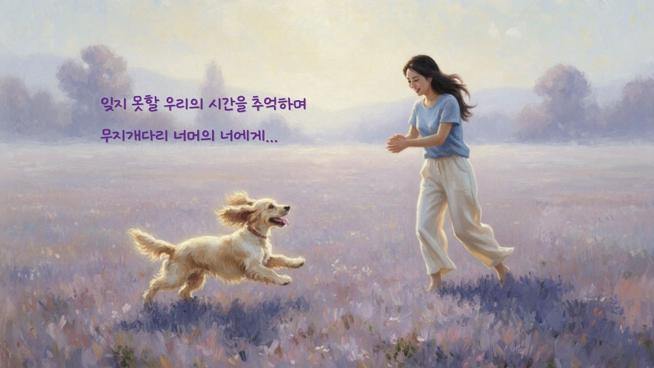 일곱 빛깔의 시간을 함께한 너에게 🌈 | 무지개다리를 건넌 반려동물에게 보내는 노래  (Rainbow Bridge Pet Memorial Song)