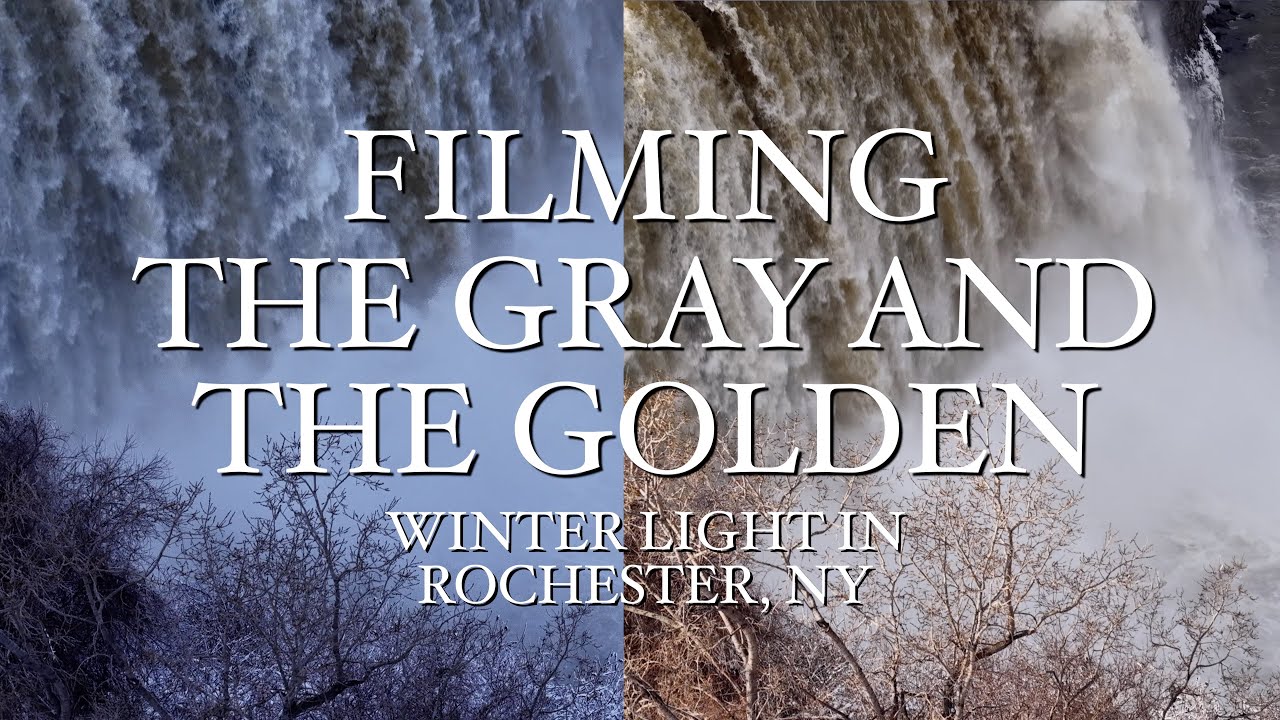 Rochester, NY Filming Winter Aerials comparing Gray and Golden light