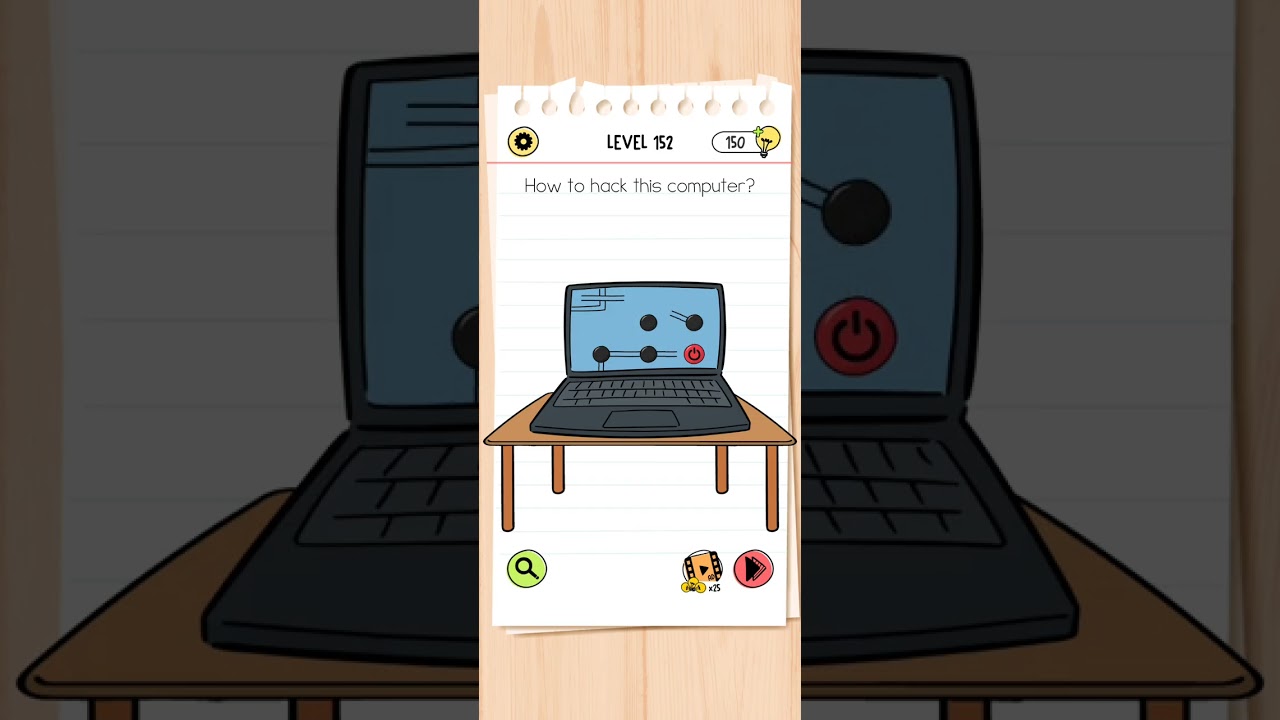 Level 152 - Hack the computer | Brain Test - All stars | #walkthrough #braintest