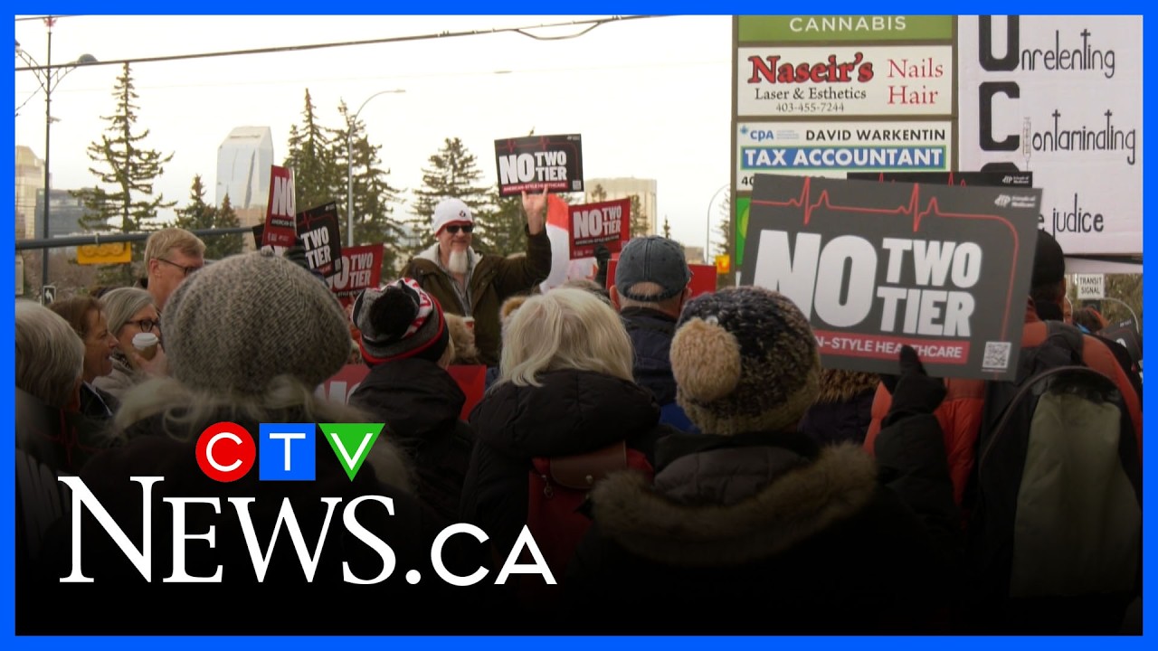 Health-care advocacy groups rally against two-tier health system