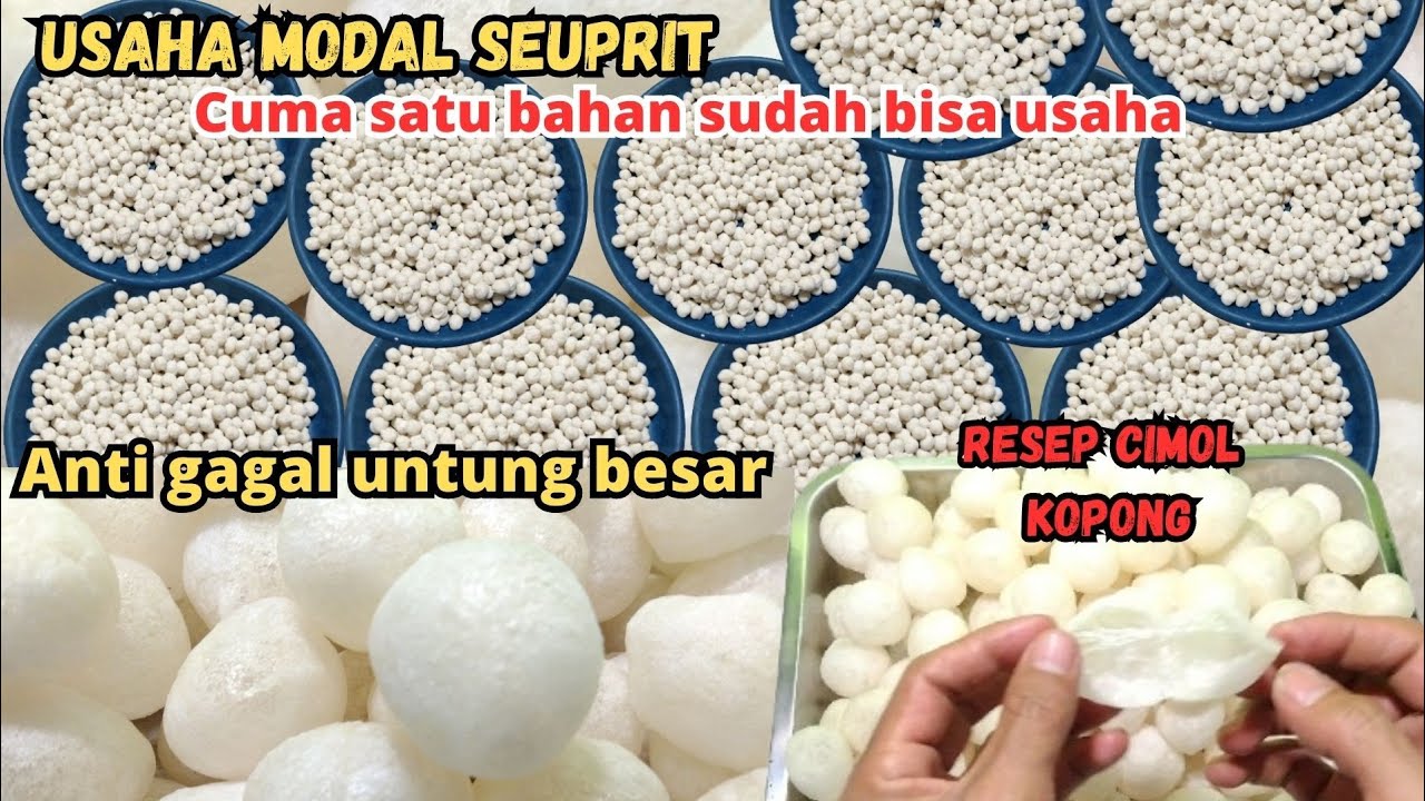 1,BAHAN SUDAH BISA USAHA OMSET 1,JT/HARI RESEP CIMOL KOPONG ANTI GAGAL ANTI BELEDAK @Cilokbangjun_official