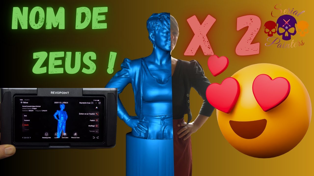 PEUT ON SCANNER ET CREER UN BUSTE AVEC LE SCANNER 3D REVOPOINT MIRACO ?