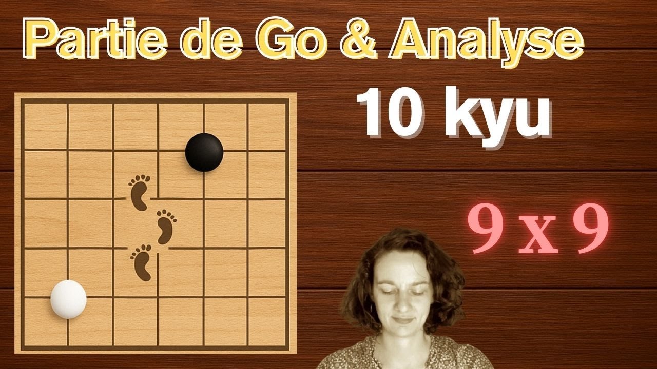 Jouer au jeu de Go débutant sur 9 x 9 (10 kyu)