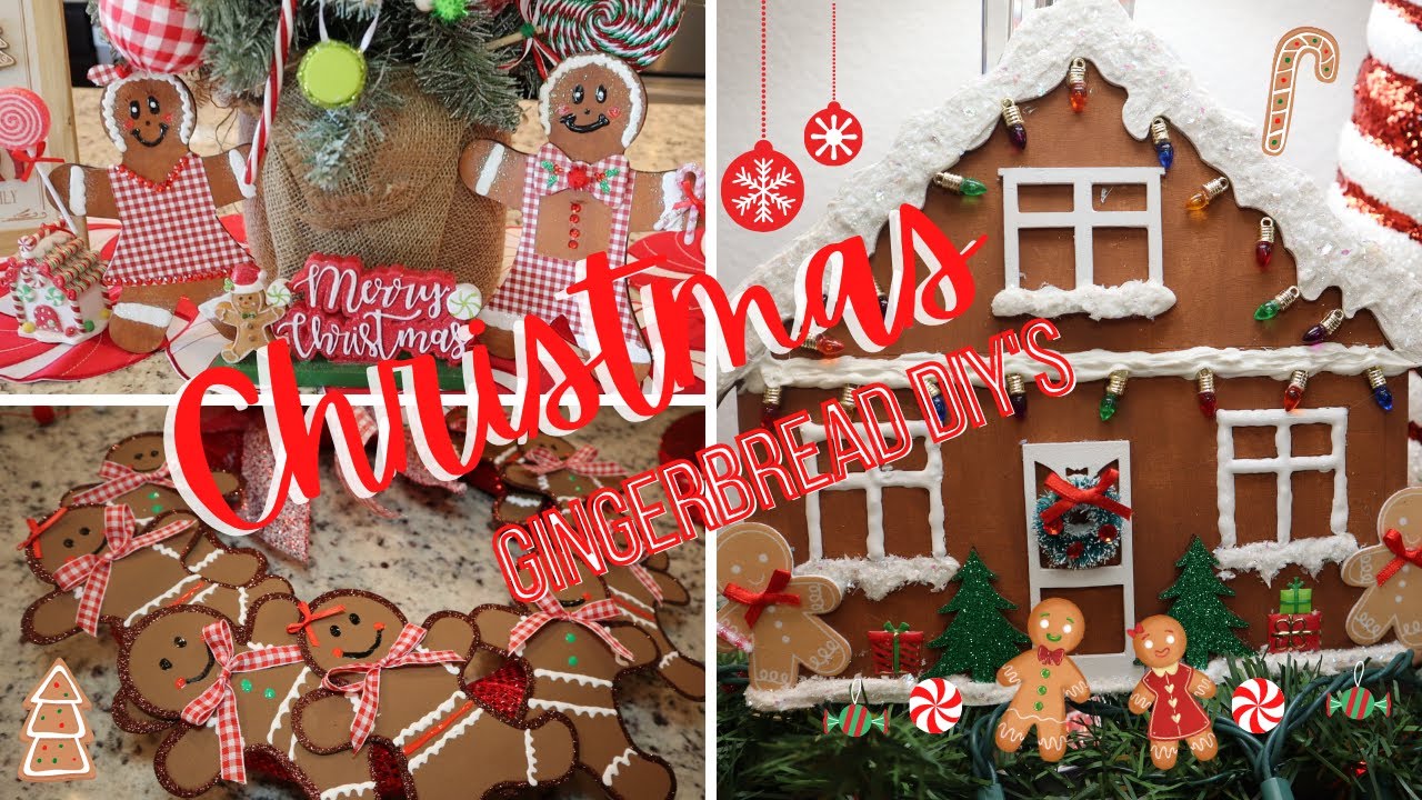 🎅🏻Christmas 2020 Gingerbread DIY's🎄| Gingerbread House, Wreath and Gingerbread Boy&Girl