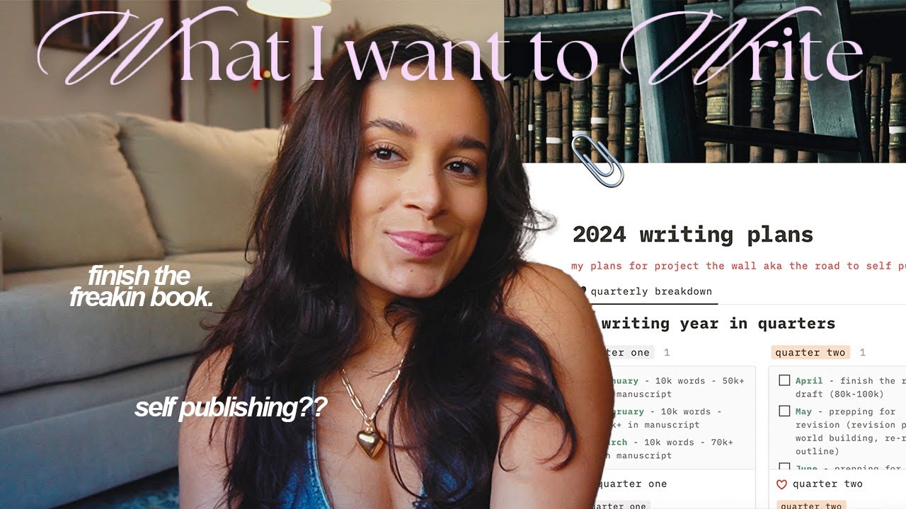 plan my 2024 writing schedule with me 💫 my 2024 writing goals + creating a yearly writing schedule