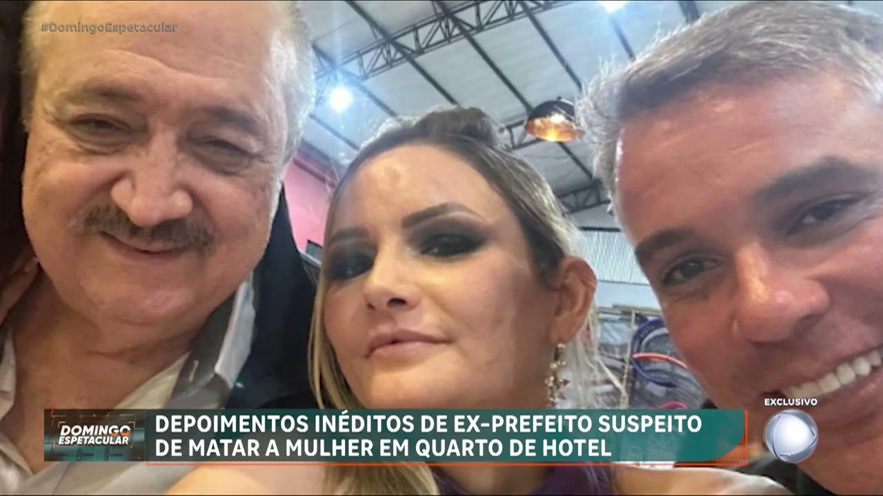 Confira o depoimento do ex-prefeito suspeito de matar a mulher