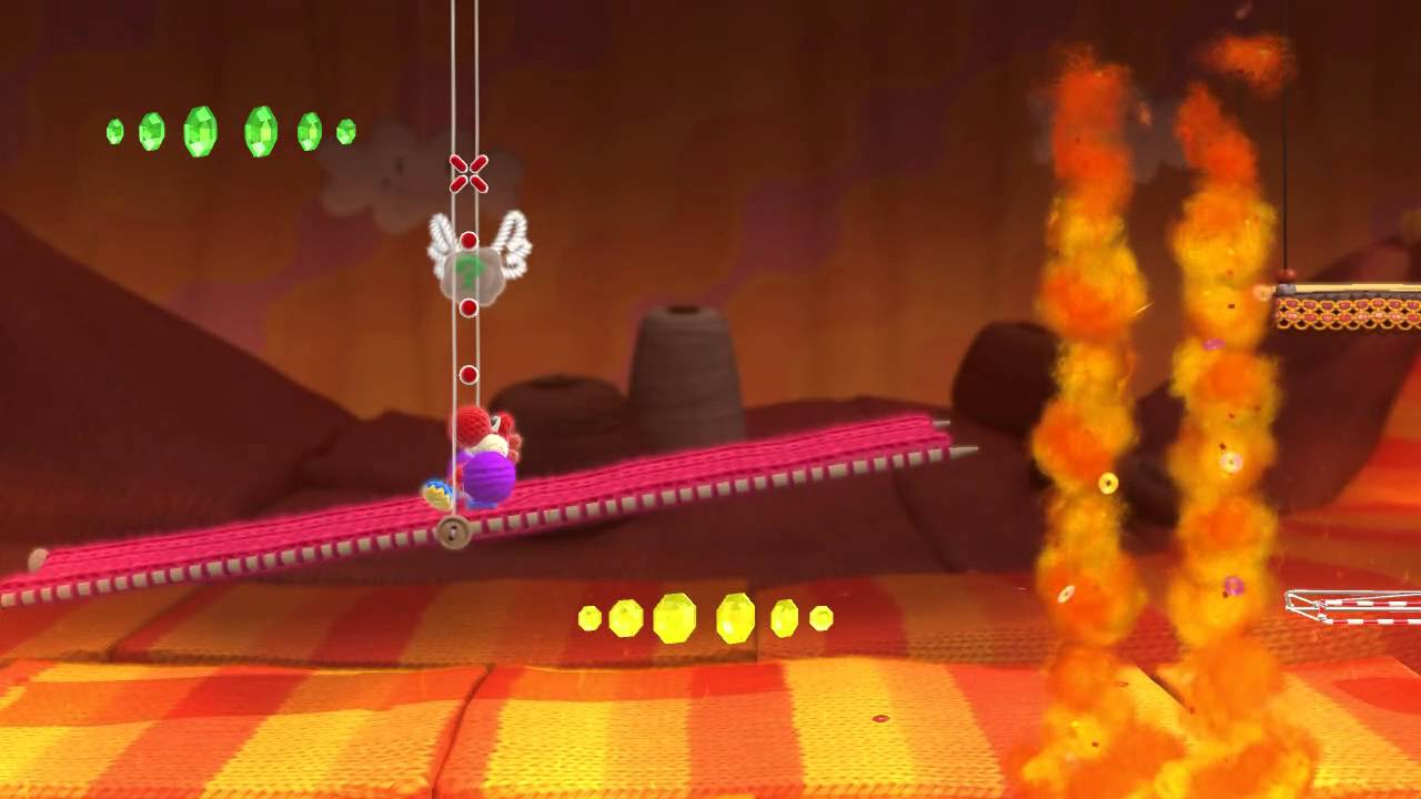 Yoshi’s Woolly World: 2-6. El volcán de lana ardiente