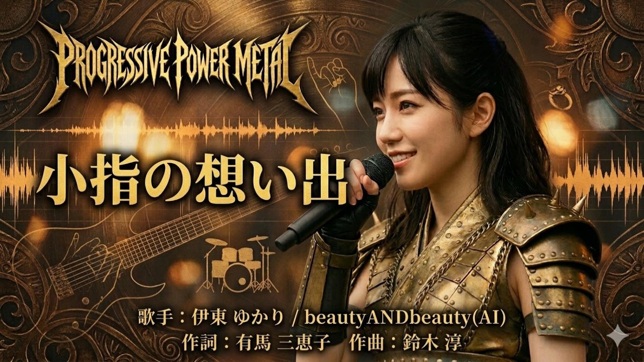 【プログレ】昭和歌謡【小指の想い出】(伊東 ゆかり)(Prog Power Metal Cover) - AI singer beautyANDbeauty