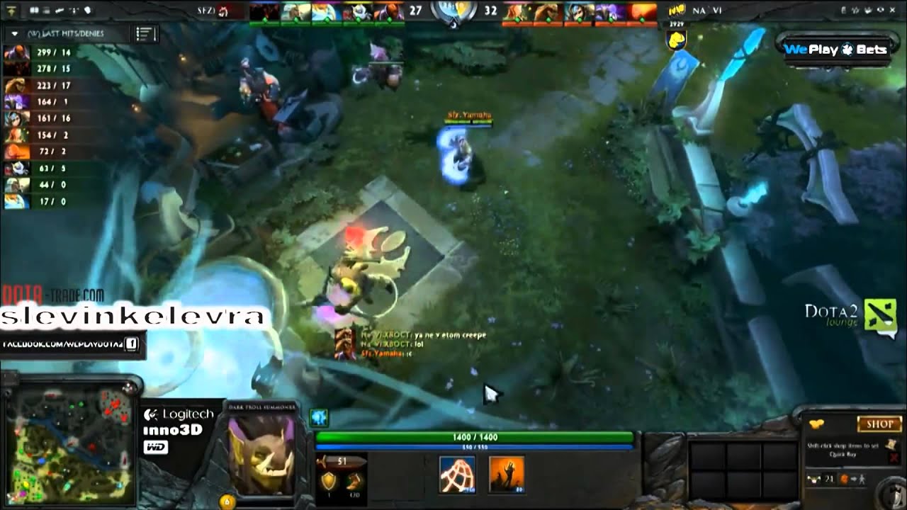Na`Vi vs SFZ ScaryFaceZ Dota 2 Funny XBOCT =) LOL