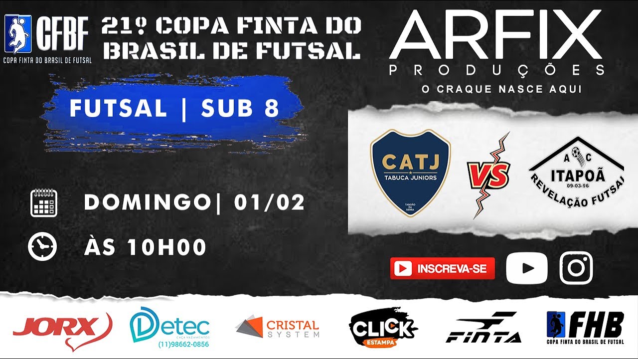 TABUCA JRS x ITAPOÃ | FUTSAL - SUB 8