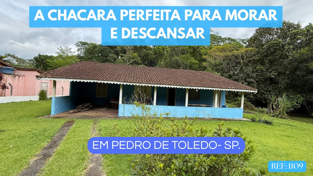 REF 1109, CHACARA PERFEITA PARA MORAR E DESCANSAR