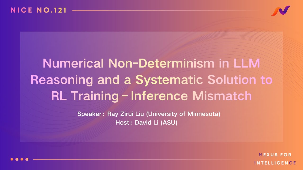 Numerical Non-Determinism in LLM Reasoning and Systematic Solution to RL Training–Inference Mismatch