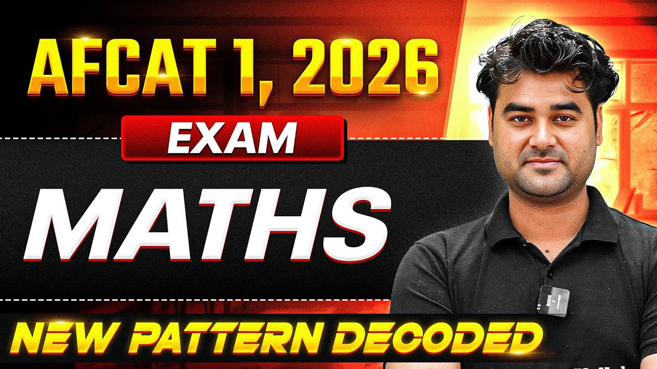 AFCAT 1, 2026 Maths New Pattern Decoded | Maths For AFCAT Exam | AFCAT (I) GARUD 2.0, 2026 | AFCAT