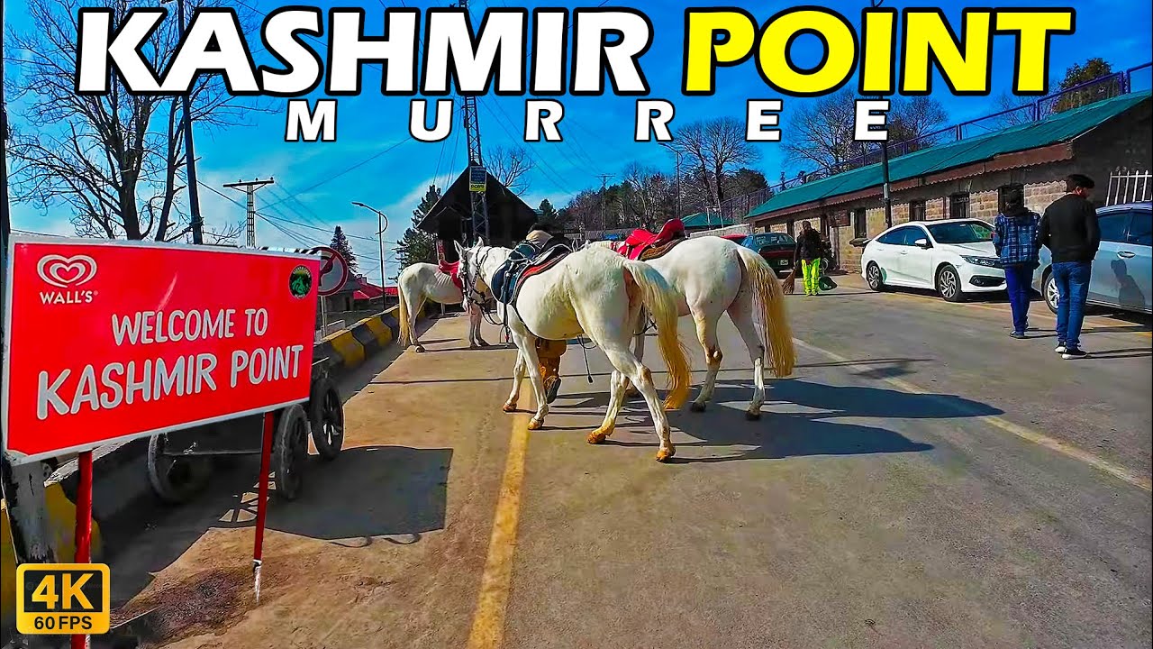 🇵🇰 Kashmir Point to Mall Road | 4K 60FPS Walkthrough | Murree&rsquo;s Scenic Beauty, Horses & Safari Train
