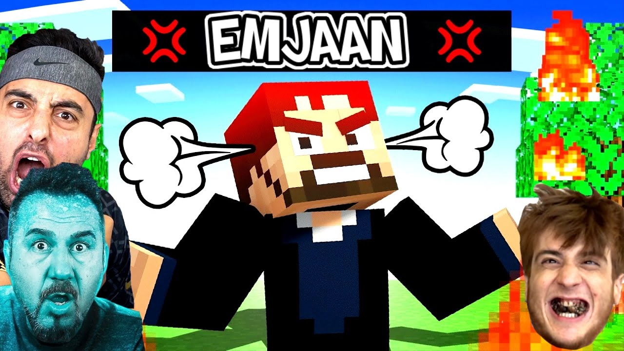 EMJAN BENİ KIŞKIRTMA LAAAN 😡 EMJAN EKİP MİNECRAFT TROLLÜYOR #2 @SeseGel @Emrecan Önal