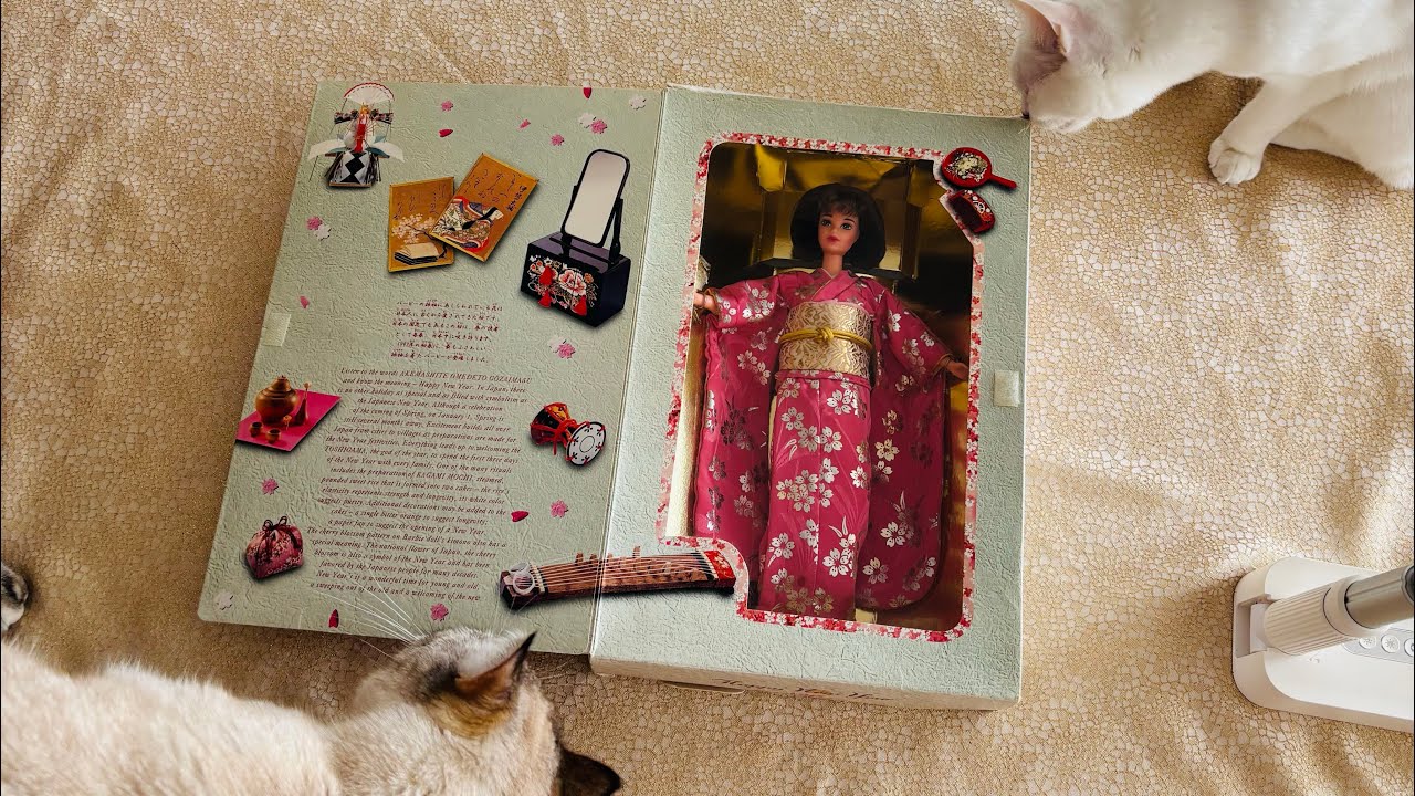 1997 Happy New Year Barbie Oshogatsu розпаковка новорічної японської Барбі 90х #barbieunboxing 