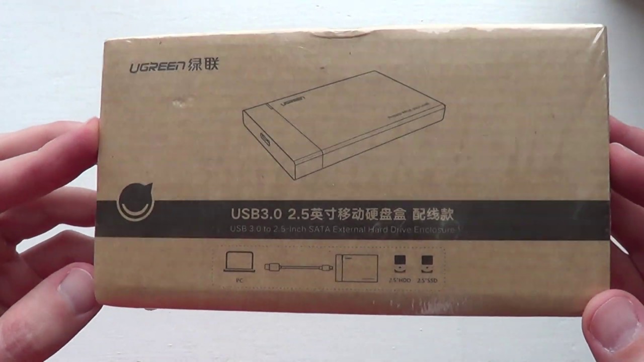 UNBOXING Ugreen HDD Case 2.5 SATA to USB 3.0 (Внешний кейс для жёстких дисков 2.5 дюйма)