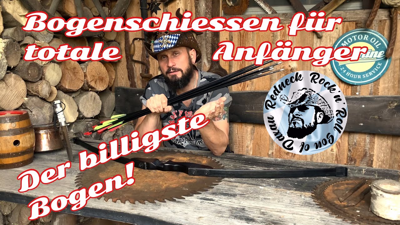 Der billigste Bogen von eBay, Bogenschiessen für totale Anfänger! Bogenstand billig selber bauen