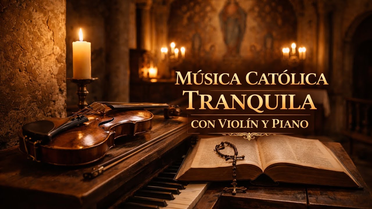 Música Católica Tranquila con Violín y Piano – Oración y Lectura de la Biblia