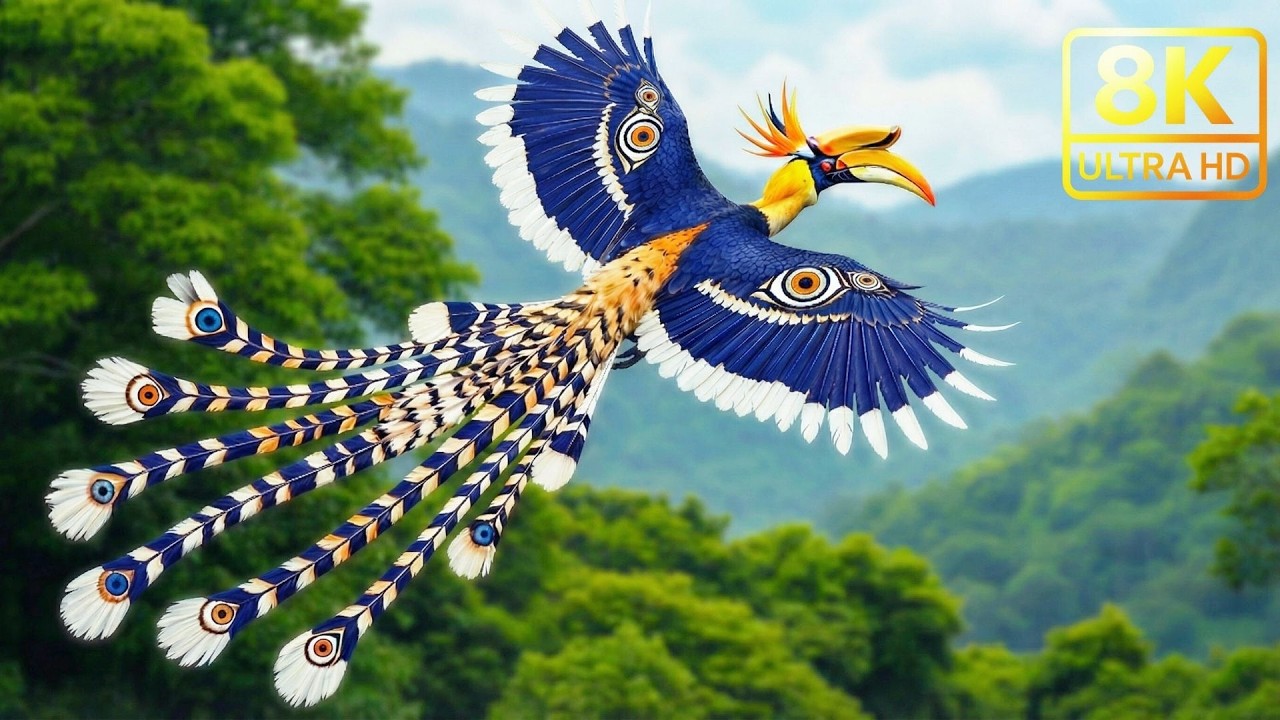 🕊️ Peaceful Birds of Papua New Guinea 🌿 Calming Nature Sounds | Stress Relief | 4K ASMR🎶