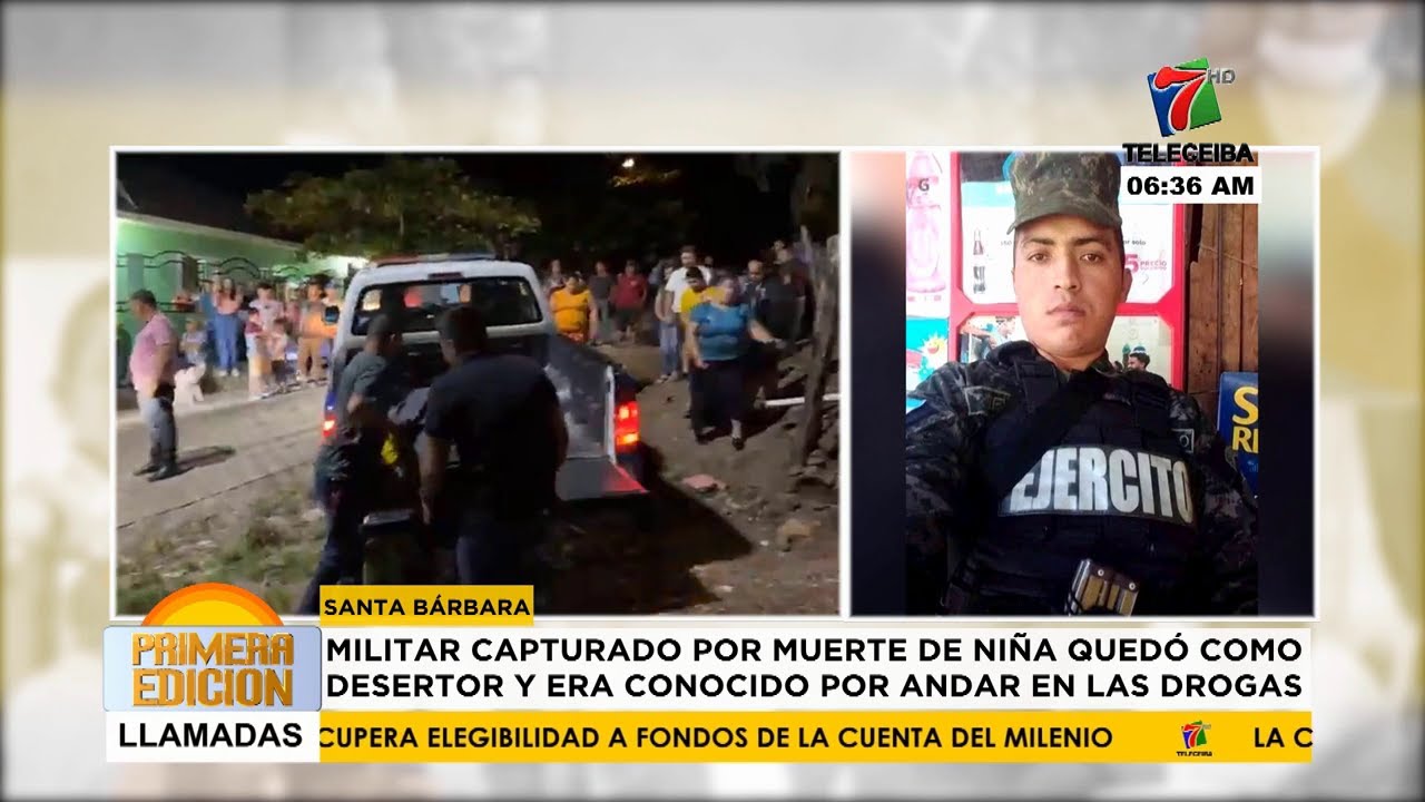 Capturan al principal sospechoso de la muerte de la de niña de 6 años en Petoa, Santa Bárbara.