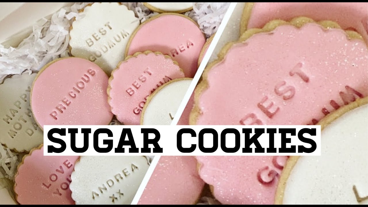 No Spread Sugar Cookies||Fondant Embossing