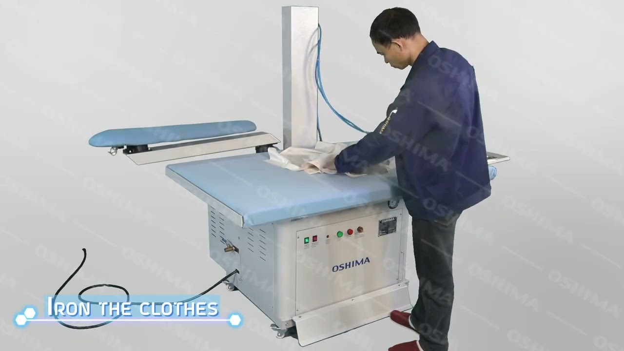 OSHIMA Vacuum Ironing Board with Built-in Steam Boiler
