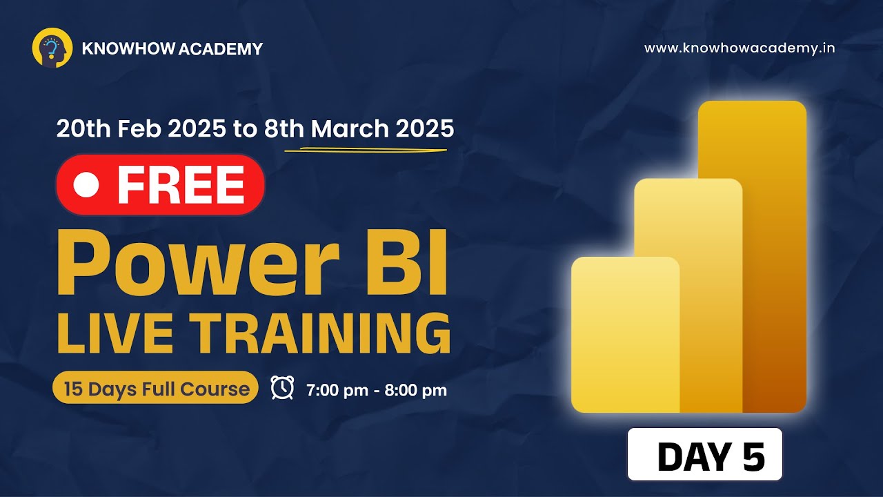 Day 5 | FREE 15-Day Power BI Live Training | Learn from Scratch to Advanced! [Full Course]