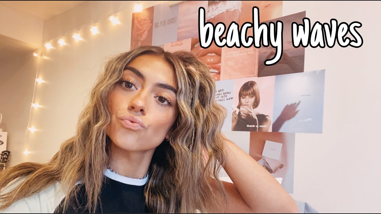 beachy waves hair tutorial | grwm