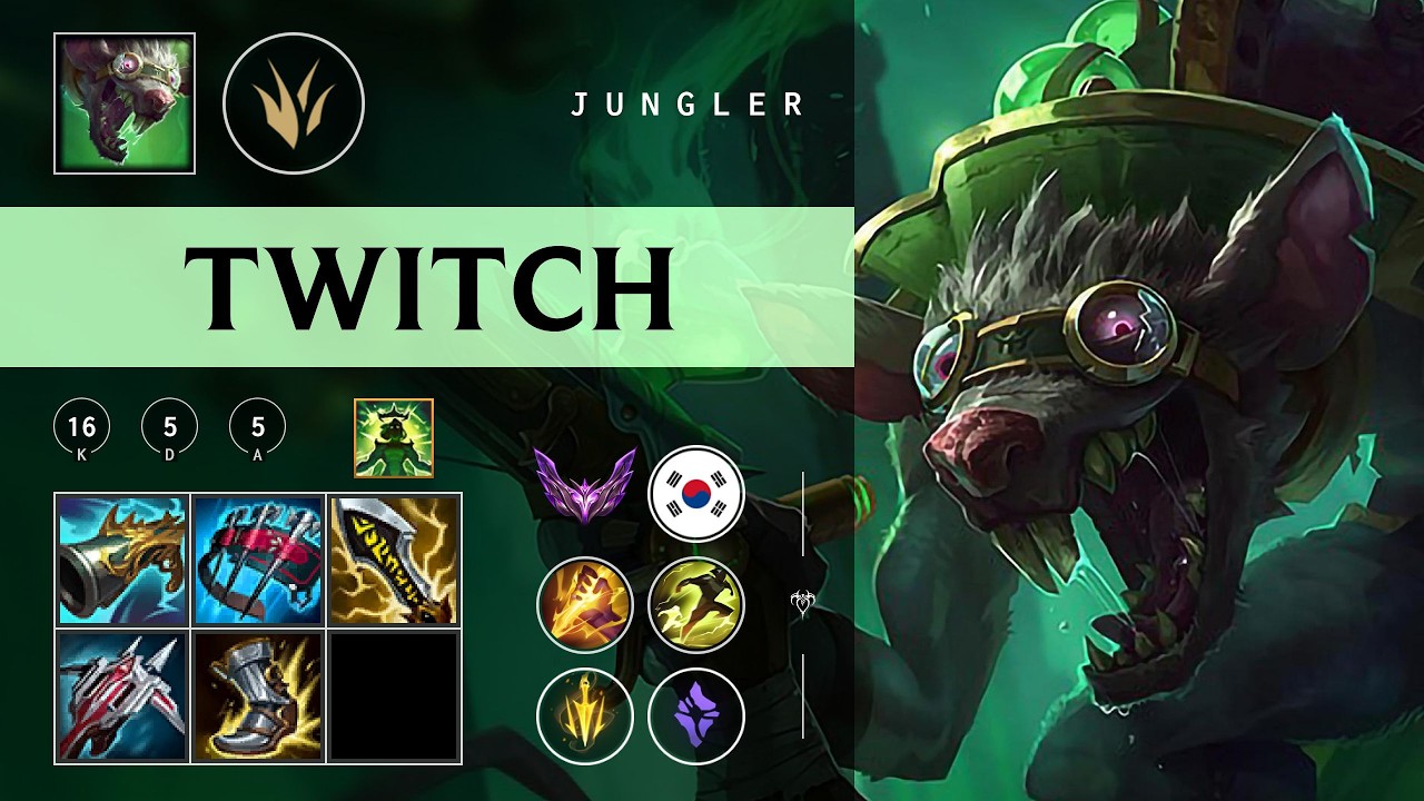 Twitch Jungle vs Vi - KR Master Patch 26.03