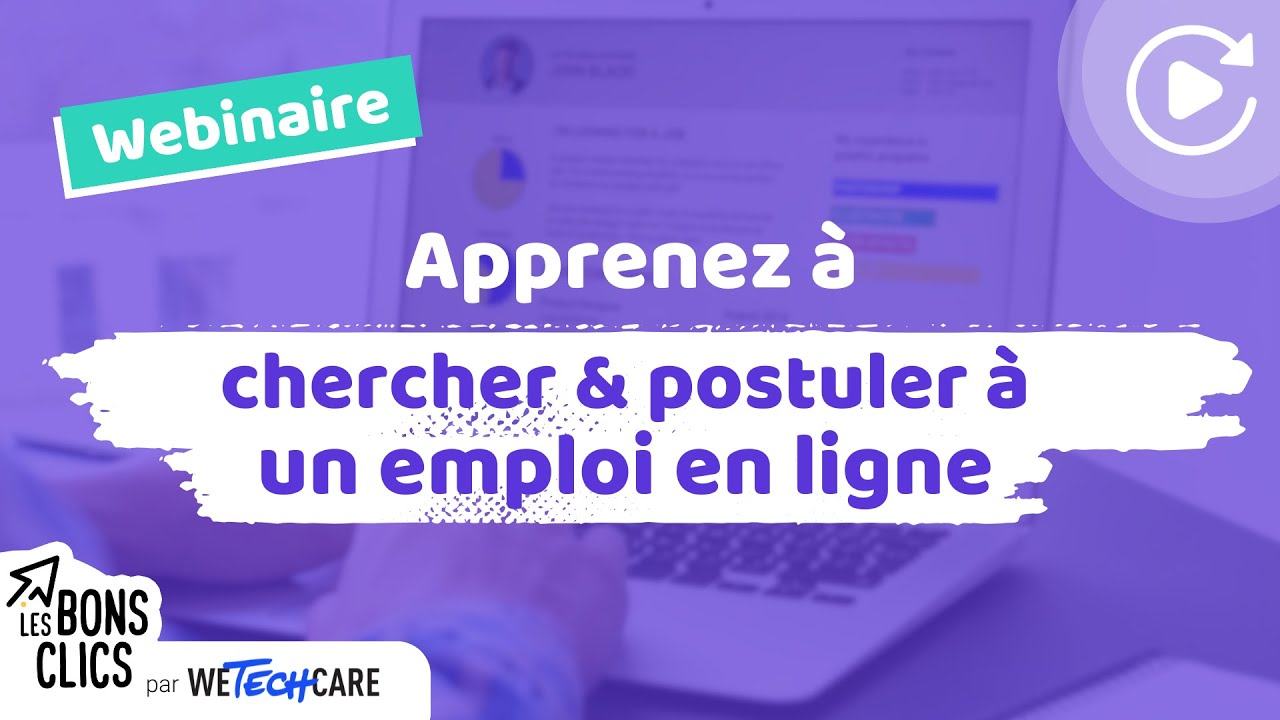 Apprenez à chercher & postuler à un emploi en ligne ⚡ Les Bons Clics
