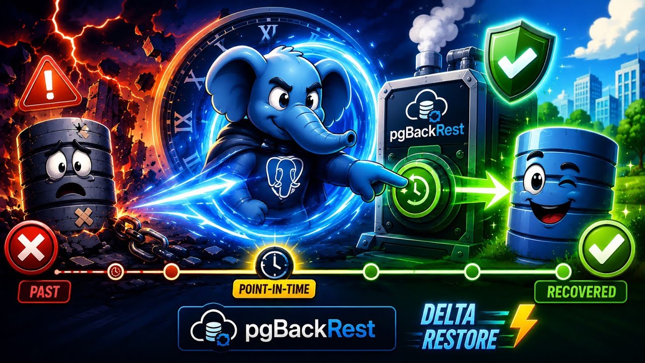 Pg-03: Postgresql Point-in-Time Recovery (PITR) using pgbackrest | Delta restore